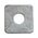 Square Washer | Durable Steel | Hot-Dip Zinc-Plated | RoHS Compliant | @Pack of 100 | by Wurth