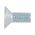 Countersunk Screw ISO 14581 | Hexalobular TX10 Drive | Blue Passivated Zinc Plated | @Pack of 100 | by Wurth
