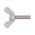 Wing Screw Round Wings DIN 316 | A2 Stainless Steel | Corrosion Resistant & Hand Tightening | @Pack of 10 | by Wurth