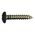Self-Tapping Screw | Pan Head | Stainless Steel A2 | Black Lacquered Finish | @Pack of 100 | by Wurth