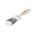 Flat Brush WB for Water-Based Paints | Synthetic Bristles | Stainless Steel Ferrule | Comfortable Wood Handle | by Wurth