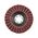 RED PERFECT® 3D Non-Woven Lamella Flap Disc | 115mm Diameter | Rugged Fiberglass Backing | Cooler Grinding | by Wurth