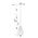 Pendant Light 3 Light ES Winter Moss Tear Drop 355mm CLA Lighting