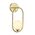 Wall Light G9 Round Opal Glass Satin Gold Frame CLA Lighting