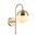 Wall Light G9 Round Opal Glass Satin Gold Bracket CLA Lighting