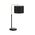 Table Lamp ES Drum Adjustable Marble Black 220mm CLA Lighting