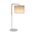Table Lamp ES Drum Adjustable Marble White 220mm CLA Lighting