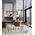 Pendant Light 5 Light ES Rectangular Oak Wood 1066mm CLA Lighting