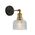 Wall Light ES Dome Clear Glass Antique Brass CLA Lighting