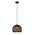 Pendant ES Black Embossed Dome Gold Interior 300mm CLA Lighting