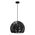 Pendant ES Black Embossed Dome Gold Interior 300mm CLA Lighting
