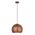 Pendant ES Black Embossed Dome Gold Interior 300mm CLA Lighting