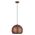 Pendant ES Black Embossed Dome Gold Interior 300mm CLA Lighting