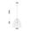 Pendant ES Ellipse Hemp Rope Black Hardware 300mm CLA Lighting