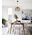 Pendant Light ES Wine Glass Hemp Rope Black 360mm CLA Lighting