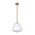 Pendant Light ES Dome Glass Matt Black Frosted 220mm CLA Lighting