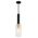 Pendant SES Cut Glass Oblong Matt Black Brass 90mm CLA Lighting