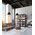 Pendant ES Bell Black Metal Grey Travertine 450mm CLA Lighting
