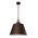 Pendant ES Bell Antique Brass Grey Travertine 450mm CLA Lighting
