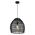 Pendant Light ES Rattan Ellipse Matte Black 340mm CLA Lighting
