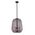 Pendant 3 Light ES Smokey Glass Pyramid Black 400mm CLA Lighting
