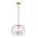 Pendant 3 Light ES Wine Glass Clear Brass 400mm CLA Lighting