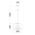 Pendant 3 Light ES Wine Glass Clear Brass 400mm CLA Lighting