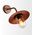 Outdoor Wall Light Sun Hat ES Aged Copper Glass IP54 CLA Lighting