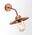 Outdoor Wall Light Sun Hat ES Aged Copper Glass IP54 CLA Lighting