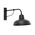 Wall Light ES Dome Matt Black IP23 Brass Bracket CLA Lighting