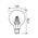 LED Globe ES G125 Filament 8W 2700K Clear Dimmable CLA Lighting