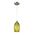 Pendant Light ES Green Glass Ellipse Swirls 120mm CLA Lighting