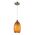 Pendant Light ES Blue Glass Ellipse Swirls 120mm CLA Lighting