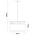 Pendant ES White Cloth Round Wood Trim Large 400mm CLA Lighting