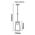 Pendant Light ES Trapezium Wood Matt Black 170mm CLA Lighting