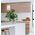 Pendant ES White Cloth Oblong Wood Trim Small 150mm CLA Lighting
