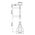 Pendant Light ES Small Bell Dark Red Wood 226mm CLA Lighting