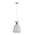 Pendant Light ES Bell Iron Brass Matt White 220mm CLA Lighting