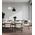 Pendant ES Wine Glass Iron Brass Matt Black 250mm CLA Lighting