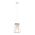 Pendant Light ES Trapezium Wood Matt Black 170mm CLA Lighting