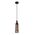 Pendant Light ES Brown Marble Cylinder Bronze 90mm CLA Lighting
