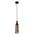 Pendant Light ES White Marble Cylinder Brass 90mm CLA Lighting