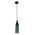 Pendant Light ES Green Marble Cylinder Black 90mm CLA Lighting