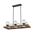 Pendant 6 Light ES Chestnut Wood Rectangular 1035mm CLA Lighting