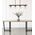 Pendant 4 Light ES Chestnut Wood Clear Glass 1280mm CLA Lighting