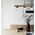 Pendant 4 Light ES Chestnut Wood Clear Glass 1280mm CLA Lighting