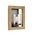 Wall Light ES Rectangular Chestnut Wood Clear Glass CLA Lighting