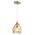 Pendant ES Champagne Dimpled Glass Ellipse 146mm CLA Lighting