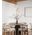 Pendant ES Champagne Dimpled Glass Ellipse 146mm CLA Lighting