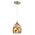 Pendant ES Champagne Dimpled Glass Ellipse 146mm CLA Lighting